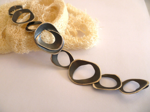 Nine50 Oxidised Silver Bracelet