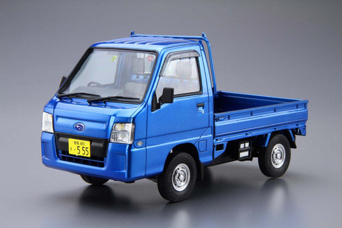 Aoshima 51559 The Model Car 04 Subaru TT2 Sambar Truck WR Blue Limited 11' 1/24 Scale kit