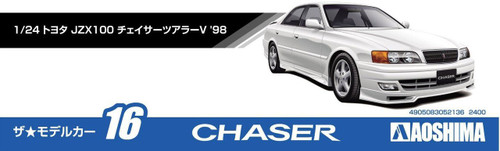Aoshima 52136 The Model Car 16 Toyota JZX100 Chaser Tourer V 1998 1/24 Scale Kit