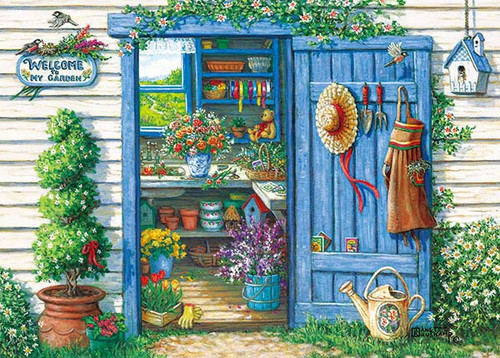 APPLEONE Jigsaw Puzzle 500-238 Janet Kruskamp Welcome To My Garden (500 Pieces)