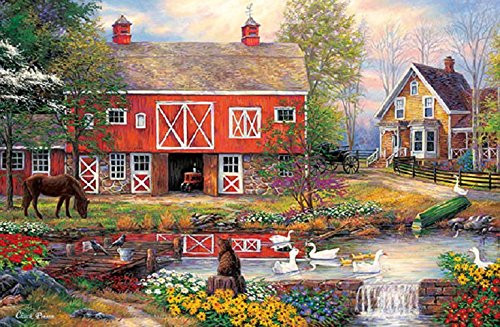 APPLEONE Jigsaw Puzzle 1000-797 Country Life (1000 Pieces)