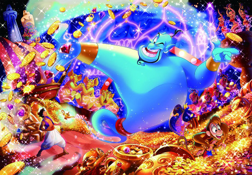 Tenyo Japan Jigsaw Puzzle D-1000-474 Disney Aladdin & Genie (1000 Pieces)