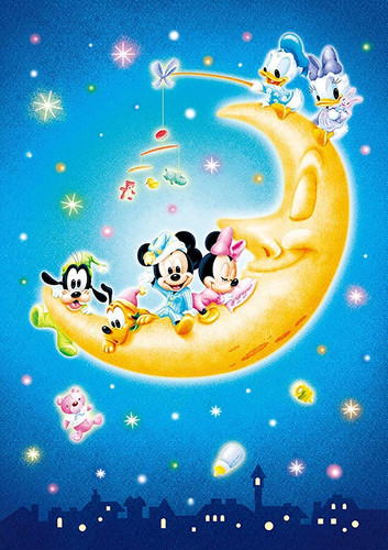 Tenyo Japan Jigsaw Puzzle D-108-803 Disney Mickey & Minnie Mouse (108 Pieces)