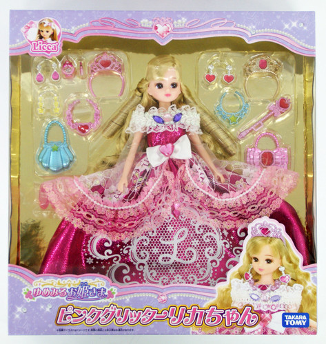 Takara Tomy Licca Doll Dreaming Princess Pink Glitter Licca (888154)