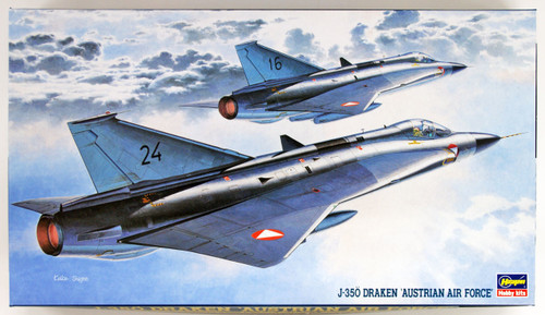 Hasegawa BP2 J-35Ö Draken Austrian Air Force 1/72 scale kit