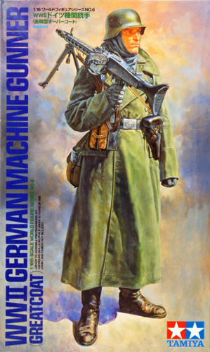 Tamiya 36306 WWII German Machine Gunner Greatcoat 1/16 Scale Figure