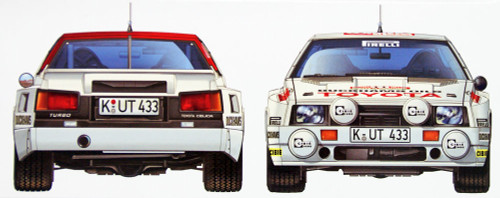 Aoshima 03142 Toyota TA64 Celica '84 Portugal Rally Ver. 1/24 scale kit