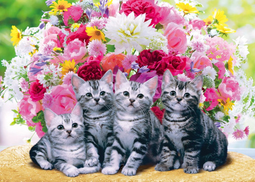 Epoch Jigsaw Puzzle 05-106 American Shorthair Kitty Cats (500 Pieces)