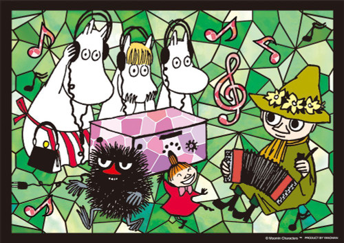 Yanoman Prism Art Jigsaw Puzzle 61-45 Moomin Music Life (108 Pieces)