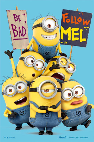 Yanoman Clear Stand Jigsaw Puzzle 2500-36 Despicable Me Minions Follow Mel (132 Pieces)
