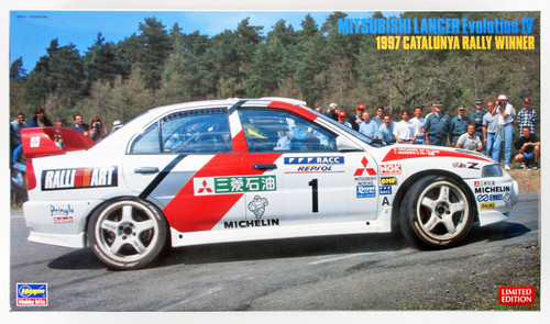 Hasegawa 20310 Mitsubishi Lancer Evolution IV 1997 Catalunya Rally Winner 1/24 scale kit