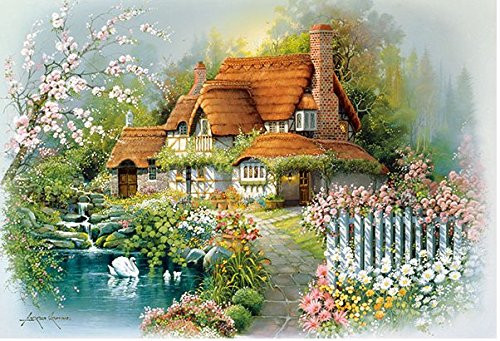 APPLEONE Jigsaw Puzzle 88-101 Art Andres Orpinas Flower Garden (88 L-Pieces)
