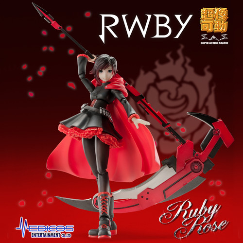Medicos Super Action Statue RWBY Ruby Rose Figure