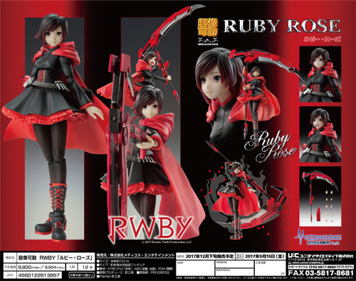 Medicos Super Action Statue RWBY Ruby Rose Figure
