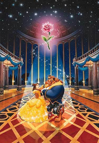 Tenyo Japan Jigsaw Puzzle D-108-839 Disney Beauty and the Beast (108 Pieces)
