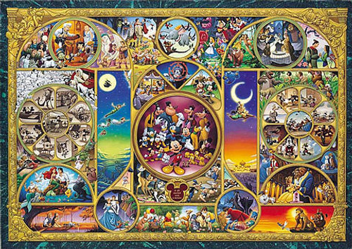 Tenyo Japan Jigsaw Puzzle D-108-876 Disney All Characters (108 Pieces)