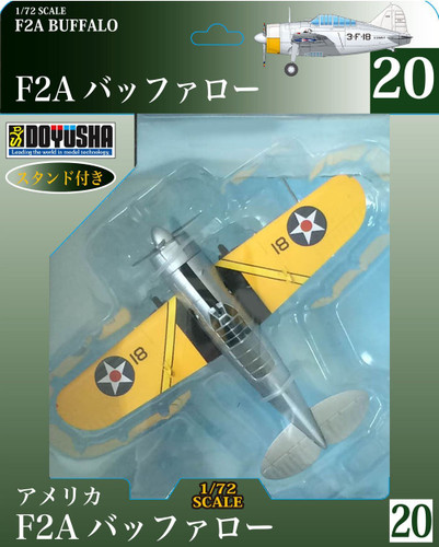 Doyusha 500590 Zero Fighter Type 52 No.20 F2A Buffalo 1/72 Scale Pre-painted Model
