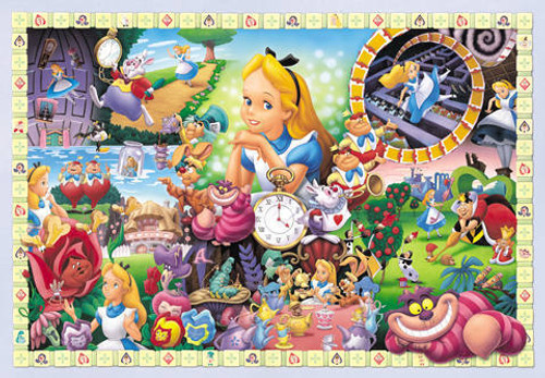 Tenyo Japan Jigsaw Puzzle D-108-966 Disney Alice In Wonderland (108 Pieces)