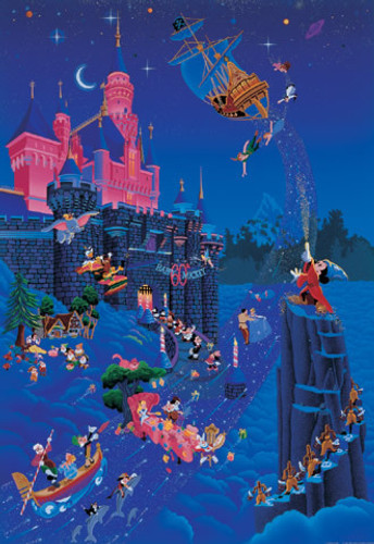 Tenyo Japan Jigsaw Puzzle D-108-981 Disney Mickey Mouse Magical (108 Pieces)