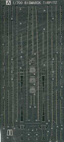 Aoshima 46784 German Battleship BISMARCK Class Photo Etched Parts 1/700 scale