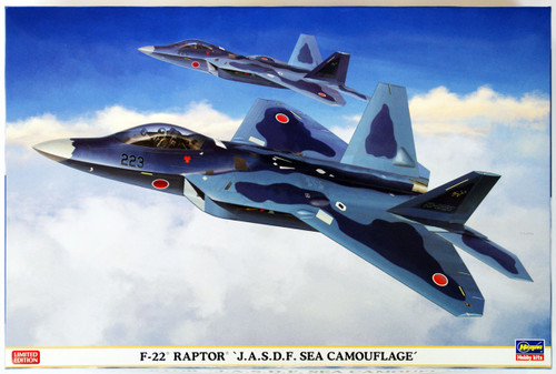 Hasegawa 02088 F-22 Raptor JASDF Sea Camouflage 1/72 Scale Kit