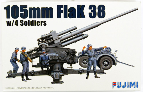 Fujimi WA24 World Armor "105mm FlaK 38 w/4 Soldiers" 1/76 scale kit