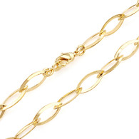Gold Oblong Necklace