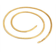 Gold Long Braid Necklace