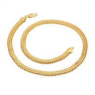 Gold Braid Necklace