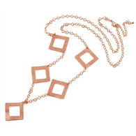 Rose Gold Squares Necklace