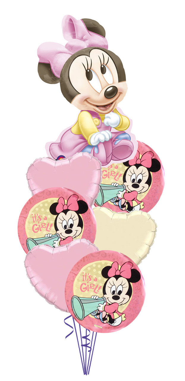 Minnie Mouse 1st Birthday Balloon Bouquet 