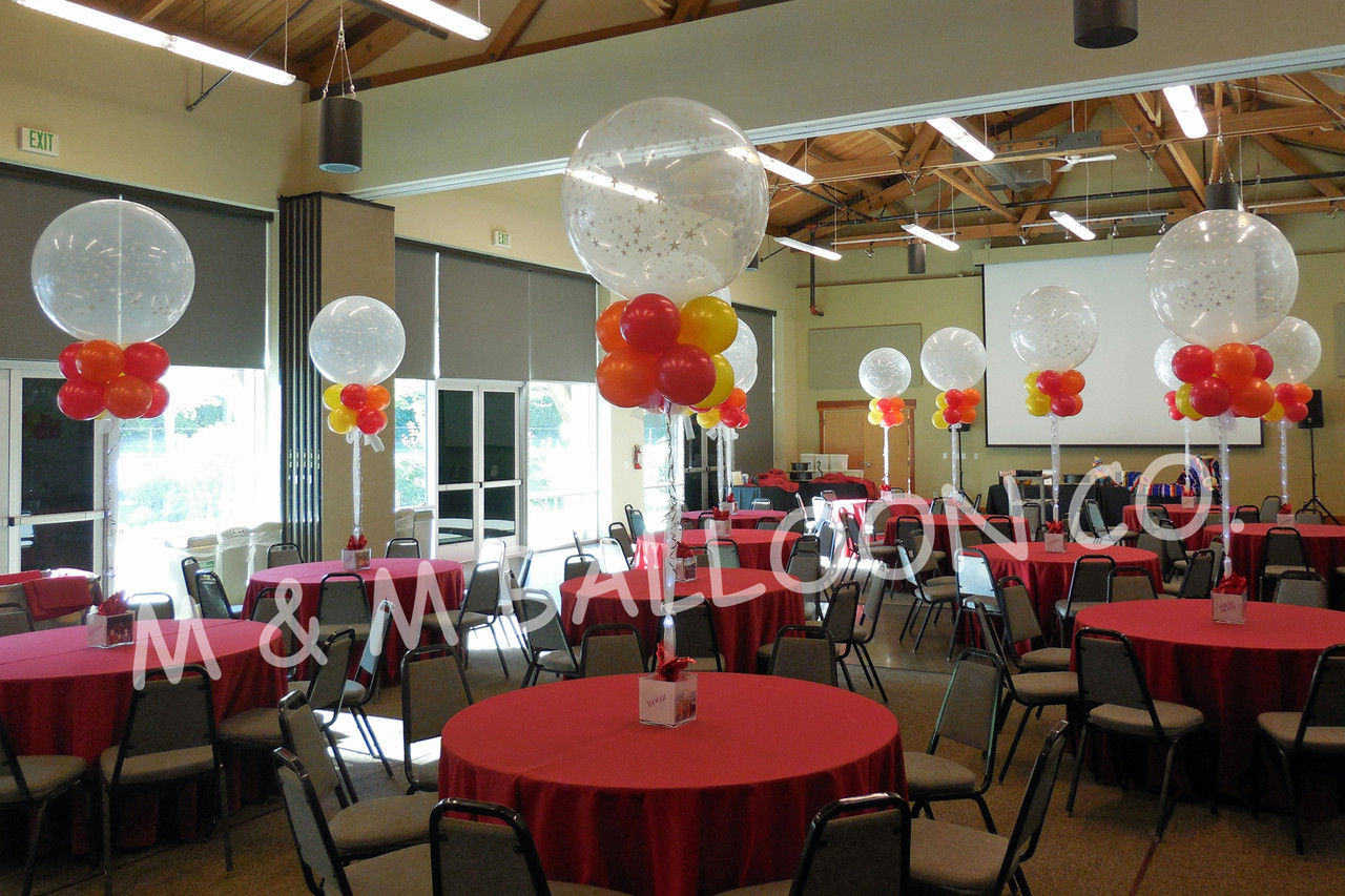 36 Inch Latex With Two Collars Centerpiece M M Balloon Co Of