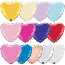 Solid Color Foil Hearts