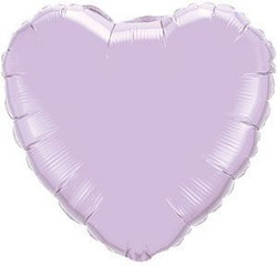 Solid Foil Heart Lavender