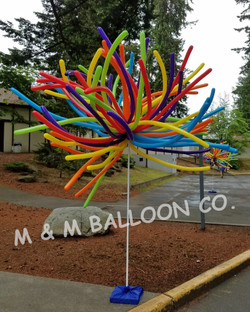 Balloon Blast on a Pole