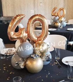 Tiny Tower Centerpieces with Miniloon Numbers