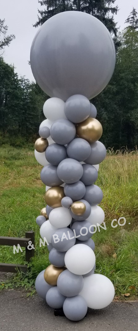 Organic Style Column - M & M Balloon Co. of Seattle