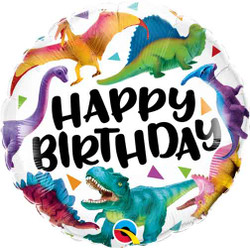 Dinosaur Happy Birthday Round