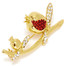 Pomegranate Gold Plated Brooch