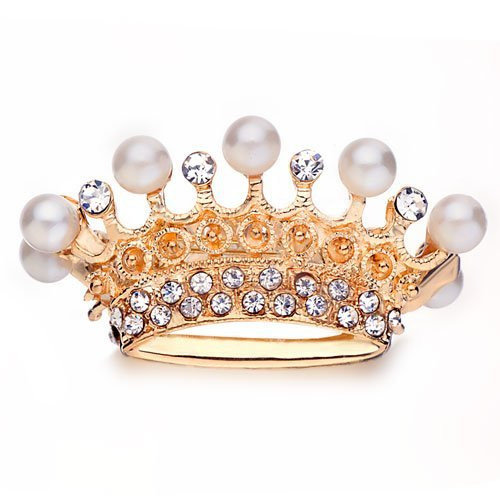 Miniature 3d Royal Crown Gold Plated