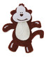 Monkey Embellishment Made of Felt Brown and off White