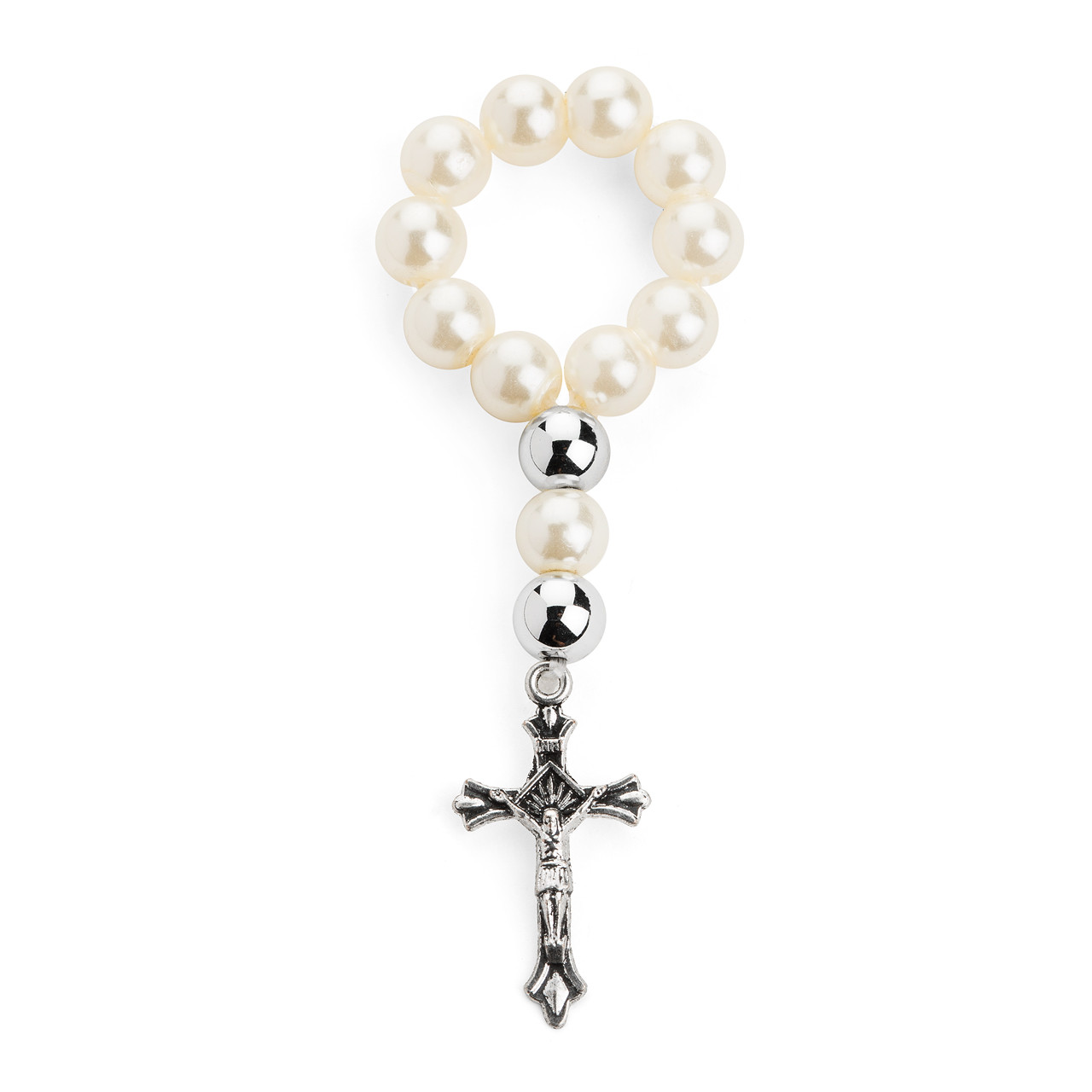 Rosary Miniature Bracelet Imitation Pearl 13 Beads