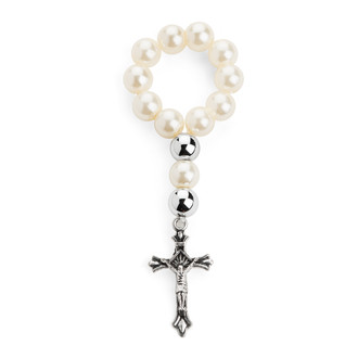 Rosary Miniature Bracelet Imitation Pearl 13 Bead