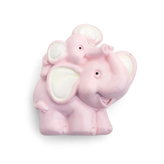 Resin Magnet Elephant Embellishment/12 Pc-pink