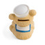 Little Teddy Bear Sailor Coin Bank Holding a Life Ring-Backside View
