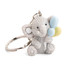 Resin Elephant Holding a Balloons,Blue, White, Yellow