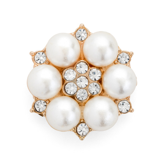 Pearl Embellishment Gold Plated