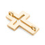 Rhinestone Cross Bracelet Gold Plated-Backside Image