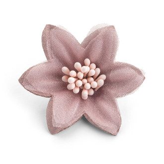 Starched Fabric Flower Dusty Rose