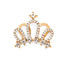 Flat Bed Crown with Rhinestones